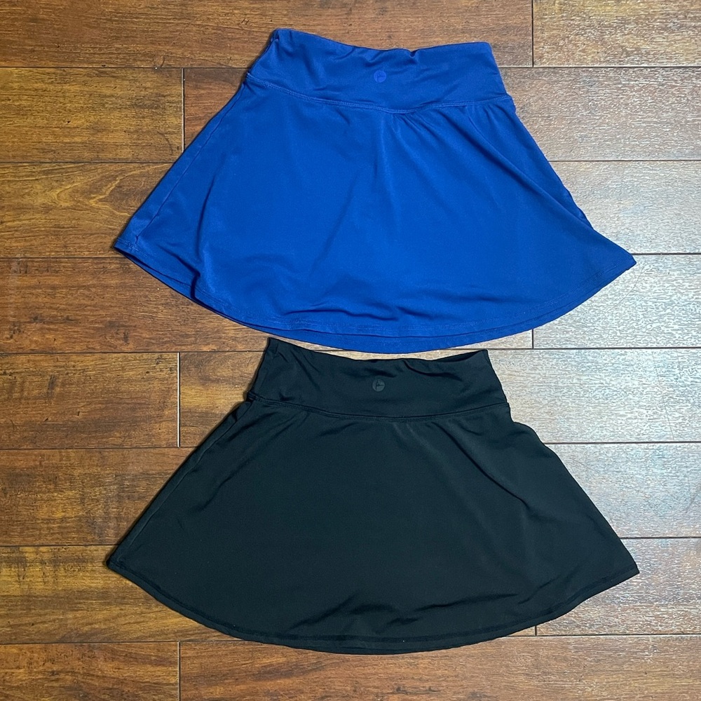 90 Degree By Reflex Skirt with shorts  - set blue & black